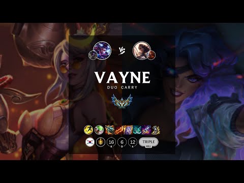 Vayne ADC vs Samira - KR Challenger Patch 12.9