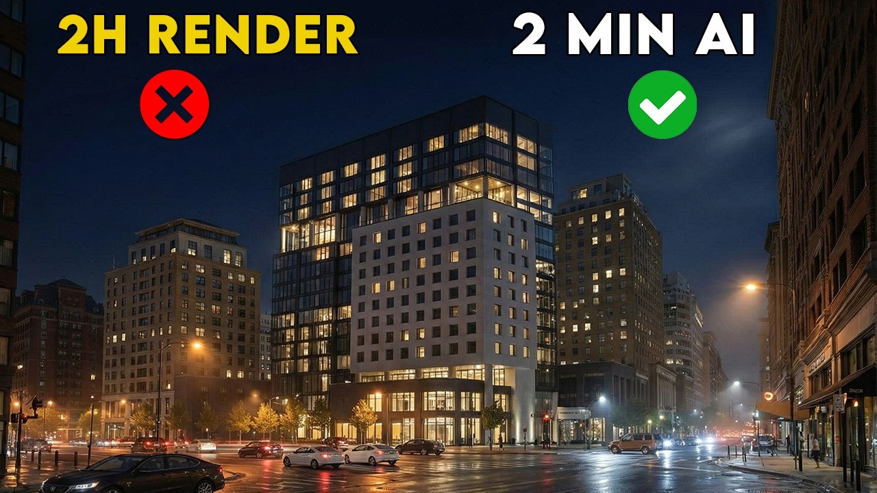 SketchUp to Viral Timelapse | Rendair AI Workflow video thumbnail