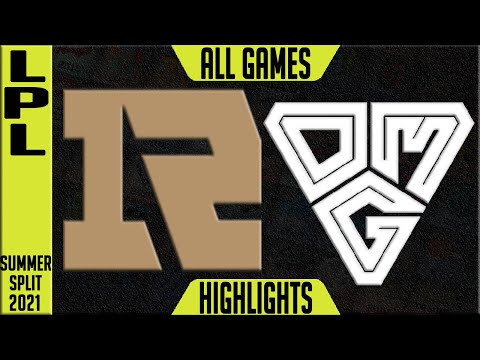 RNG vs OMG Highlights ALL GAMES | LPL Summer 2021 W2D5 | Royal Never Give Up vs Oh My God