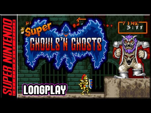 Super Ghouls 'n Ghosts - Full Game 100% Walkthrough | Longplay - SNES