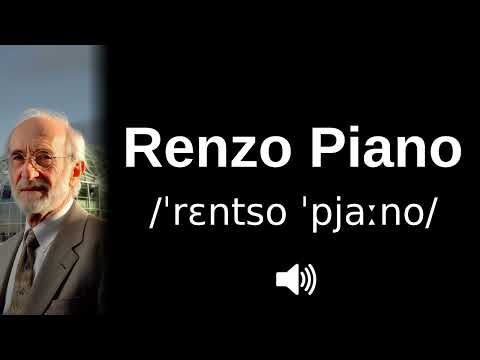 🇮🇹 How to pronounce Renzo Piano (CORRECTLY!)