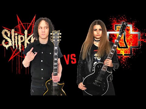 SLIPKNOT VS RAMMSTEIN | Nu Metal VS Industrial Metal (Guitar Riffs Battle) cover