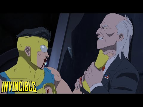 The Guardians help Mark against Cecil's ReAnimen | Mark threatens Cecil - Invincible