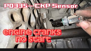 P0335 Crankshaft Position Sensor and its replacement. GMC ACADIA, Chevy Traverse, Buick Enclave.