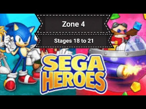 Sega Heroes - Zone 4 - Stages 18 to 21 (Android)