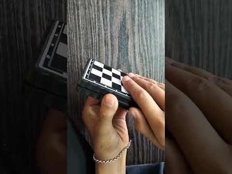 unboxing of magnetic mini chess #video