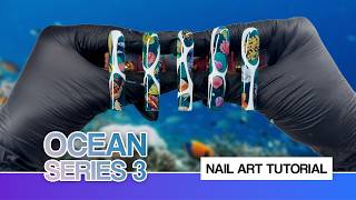 Aquatic Life Foil + Seafoam | Ocean Nail Art Series Ep.3 🌊🐟