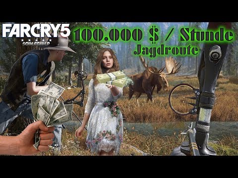 Far Cry 5 |  Die beste Jagd-Route | schnelles Geld | 100k pro Stunde | Jagd Guide