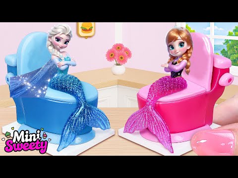 Funny Mermaid Cake 🌈 How To Make Miniature Ocean Princess Cake 🌈 Mini Sweety