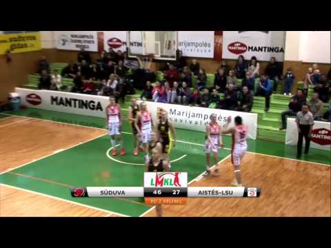 SportoTv.lt: LMKL: Marijampolės "Sūduva" - Kauno "Aistės-LSU-Paradis" rungtynės 2015-03-24