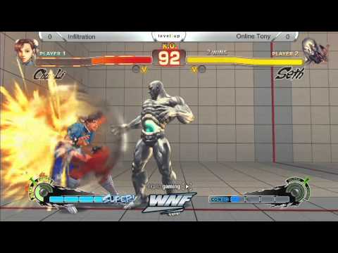 WNF 3/5/14 OnlineTony (Seth) Vs. Infiltration (Chun Li)