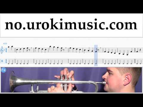 Lær å Spille Trompet Justin Bieber - Sorry Melodi Trening Del#1 um-i935