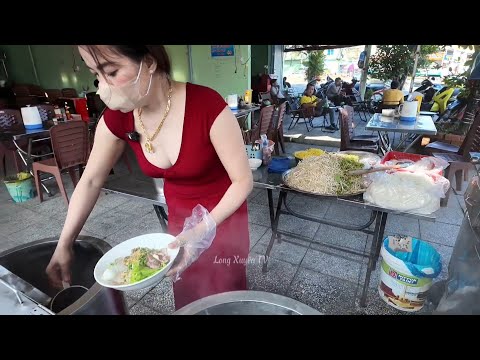 Quán hủ tiếu chị đẹp và quán hủ tiếu có xương que I Long Xuyên TV 