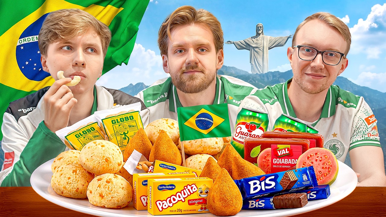 Team Falcons CS Try Brazilian Snacks 🌴🇧🇷 | IEM Rio 2026