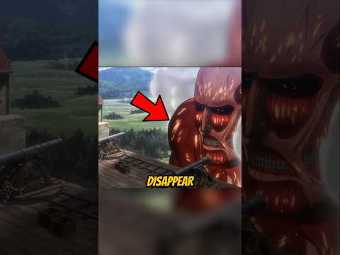 How does the colossal titan dissapear quickly?