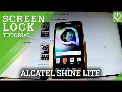 Lock and Unlock ALCATEL Shine Lite Using Fingerprint Sensor