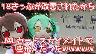 18きっぷが改悪されたからJALカードスカイメイトで空飛んだったwwwww【南国編2】