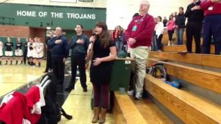 Courtney Cowan Sings the National Anthem