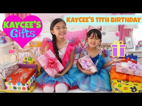 KAYCEE'S GIFT OPENING Kaycee's 11th Birthday