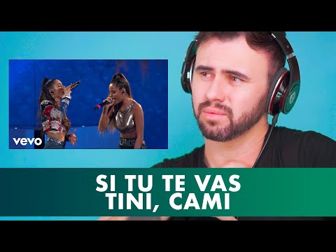 (Reação/Rápida)TINI, CAMI - Si Tu Te Vas (Live - Quiero Volver Tour Luna Park)