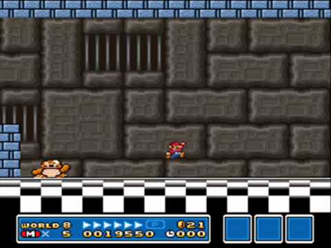 SMB3 for Super Mario All-Stars Custom Level #134 - Bowser's Base of Bad