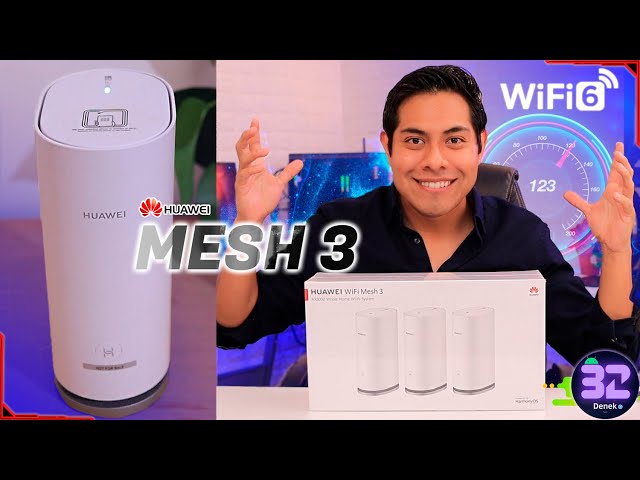 Vídeo relacionado con HUAWEI WiFi Mesh 3+ Router Wi-Fi 6 AX3000 Banda Doble,Wi-Fi para Todo Hogar,250+ Conexiones de Dispositivos,Itinerancia sin Problemas,Penetración en Pared,Control Parental,42 Meses de Garantía,Blanco