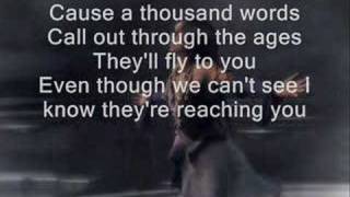 1000 words with lyrics