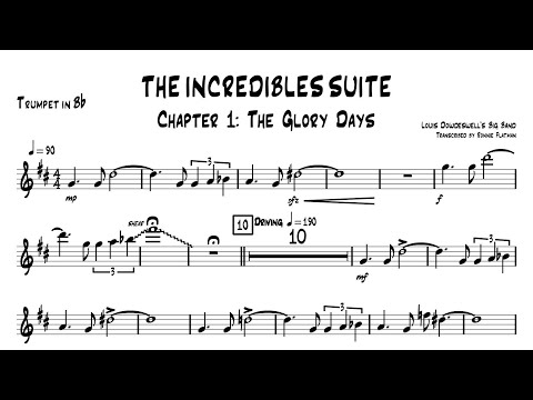 LOUIS DOWDESWELL: THE INCREDIBLES SUITE. Lead trumpet transcription.