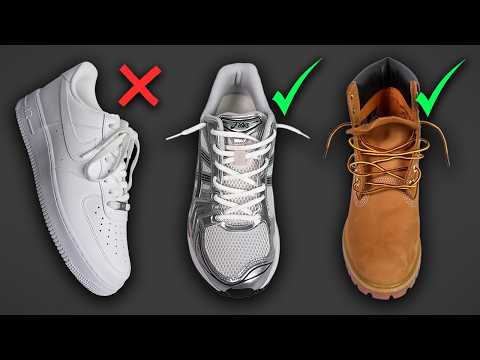 How to lace up sneakers correctly - Nike, Asics, Timberland