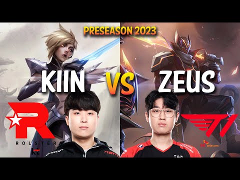 KT Kiin vs T1 Zeus - FIORA vs GANGPLANK Top - KR Ranked