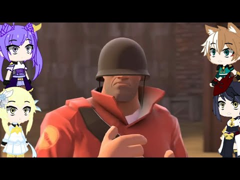 gacha genshin impact react to tf2 soldier :3