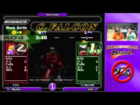 Birmingham Brawl 5 Melee Singles - Myztek (Fox) vs. J00T (Falcon)
