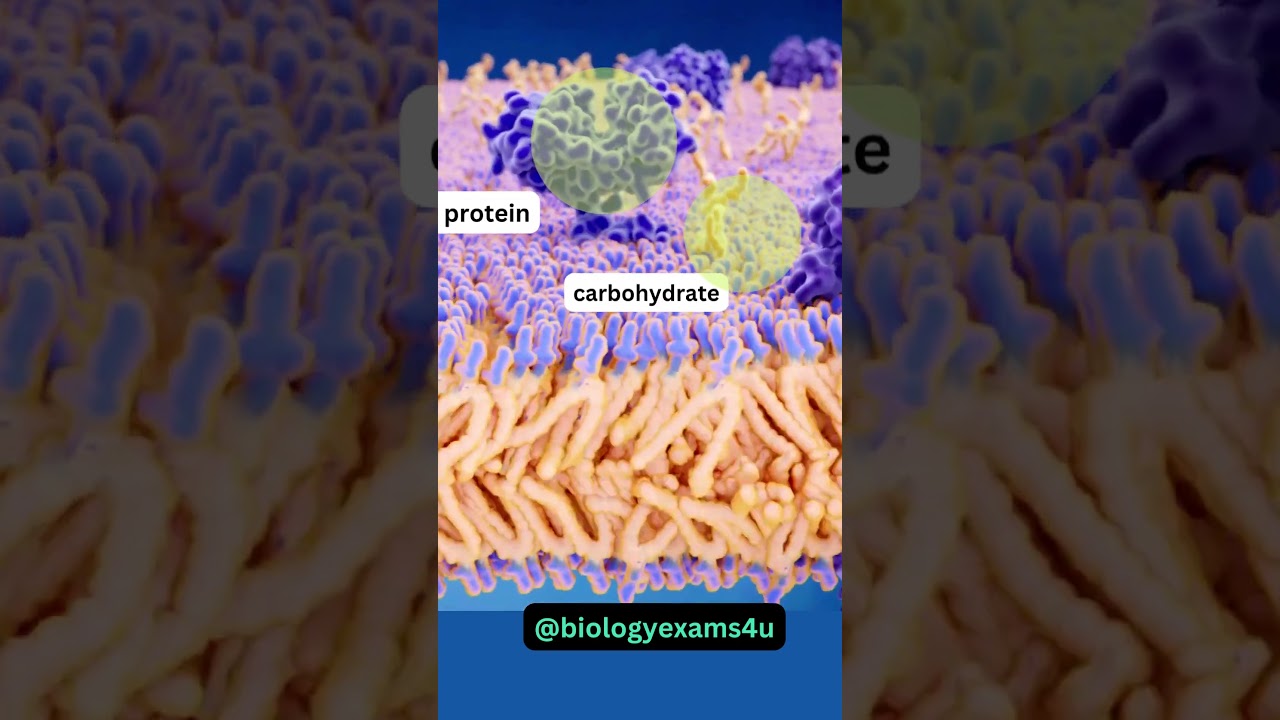 Cell Membrane 3D Animation 360 Degree| Fluid Mosaic Model | Biology Animations @biologyexams4u