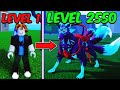 Noob To MAX LEVEL Kitsune in Blox Fruits [FULL MOVIE]