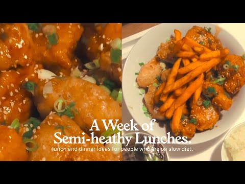 Semi Healthy Lunches + Korean Fried Chicken and low–calorie Boba