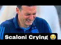Lionel scaloni crying after Argentina Winning The World Cup Final