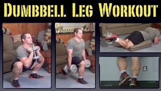 Home Leg Workout with Dumbbells