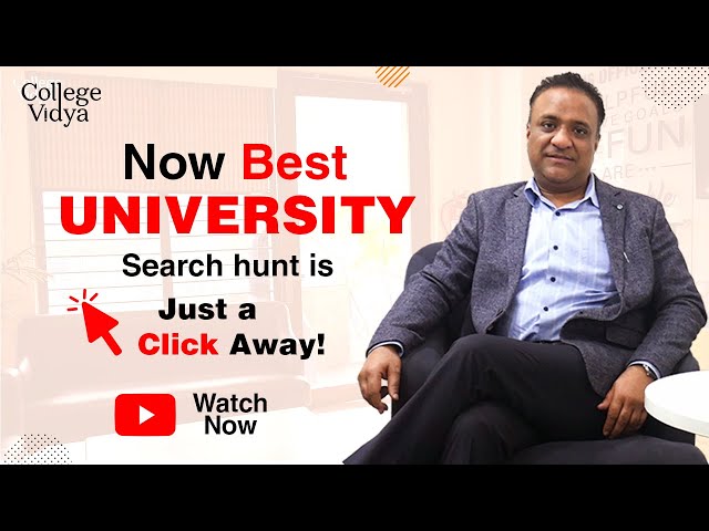 Compare & Get the best online & distance university on just one platform: College Vidya
