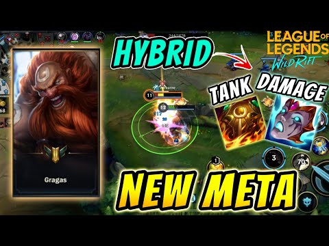 WILD RIFT | Don’t Sleep On GRAGAS - He’s Pretty STRONG | Gragas HYBRID Build | Patch 2.2C |
