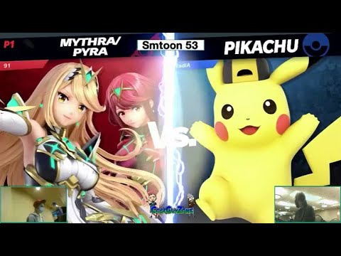 @pinkbombo91 (Pyra) vs. NadiA (Pikachu) - Losers Semis - Smashkatoon 53