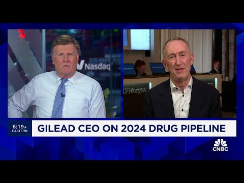 Gilead CEO On 2024 drug pipeline: Expect results from around two dozen clinical trials thumbnail