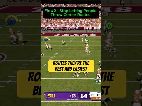 FIX Your Pass Defense in CFB 26 With These 2 EASY Adjustments! ✅  #shorts