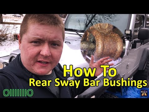 How To Replace Rear Sway Bar Bushings | Jeep Wrangler Rubicon
