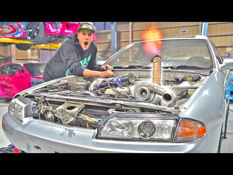 SKETCHY NA Turbo Build First Start! RB20E+T