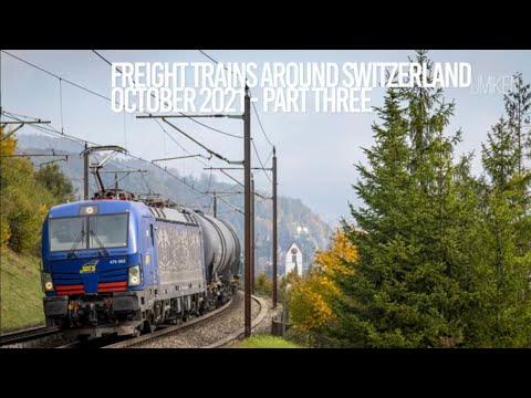 4K Freight & Passenger trains / Zugverkehr around Umiken (Switzerland) Part 3 - October 2021
