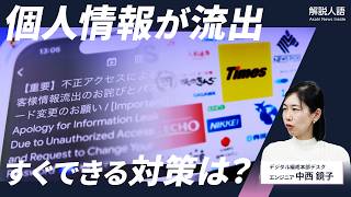 【解説人語】個人情報流出が怖い…今できることは？いちからわかる