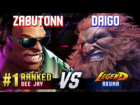 SF6 ▰ ZABUTONN (#1 Ranked Dee Jay) vs DAIGO (Akuma) ▰ High Level Gameplay