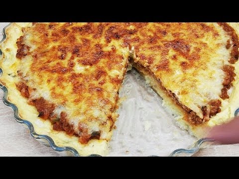 TARTE DE POMME DE TERRE AU BŒUF HACHÉ FACILE (CUISINE RAPIDE)