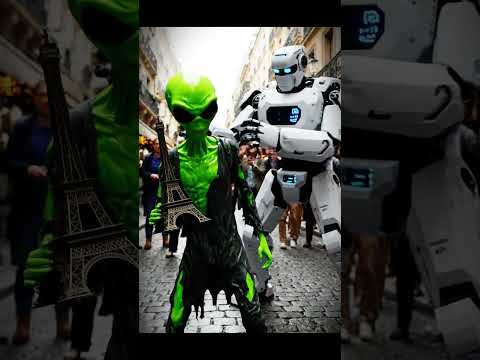 When Aliens Cause Chaos… The Robot Shows Justice! 👽🤖  #shorts