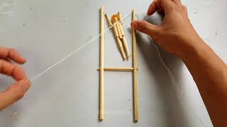 2 Acrobat Toys from Bamboo Stick - Easy but Interesting
